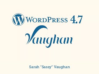 Sarah “Sassy” Vaughan
 