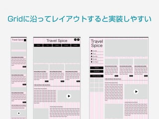 Gridに沿ってレイアウトすると実装しやすい
 