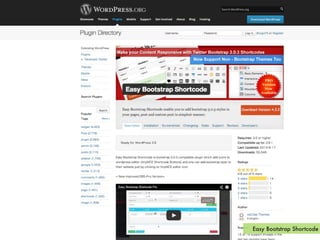 Easy Bootstrap Shortcode
 