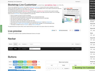 Bootstrap Live Customizer
 