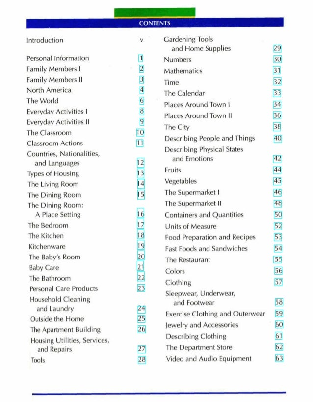 Word By Word Picture Dictionary