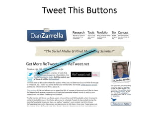 Tweet This Buttons
 