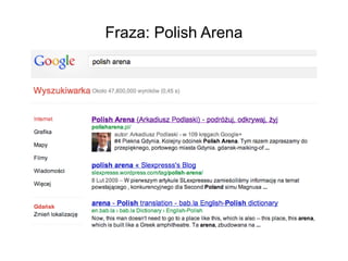 Fraza: Polish Arena
 