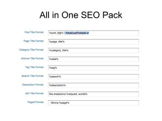 All in One SEO Pack
 