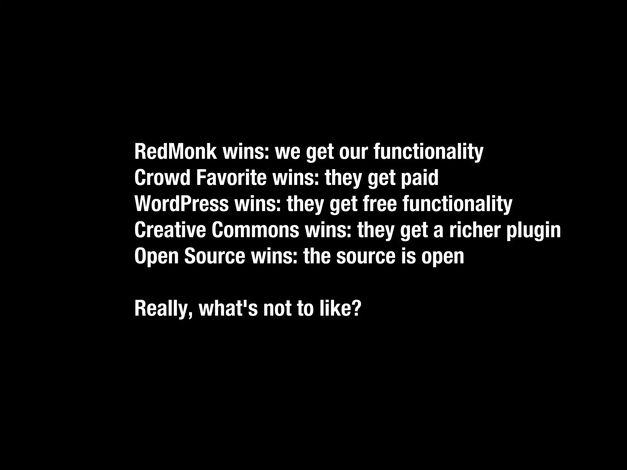 Make Cash. Using Open Source. And WordPress.