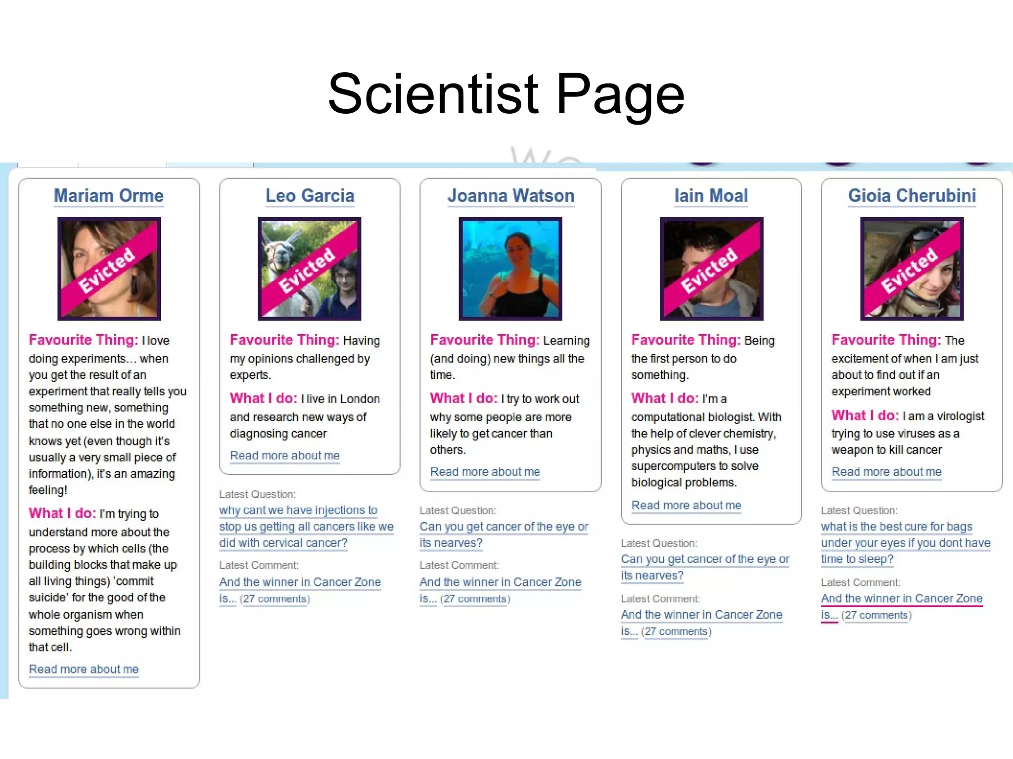 BuddyPress Problems Too much functionality More effort turning things off Conflict with 'profile' plugins Abandoned! 