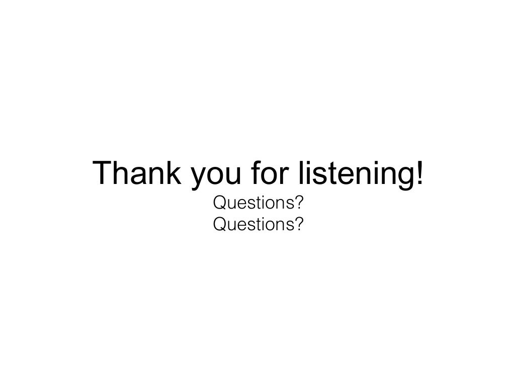 Thank You For Listening Questions