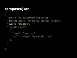 WordPress mit Composer und Git verwalten