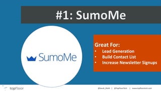 Great For:
• Lead Generation
• Build Contact List
• Increase Newsletter Signups
 