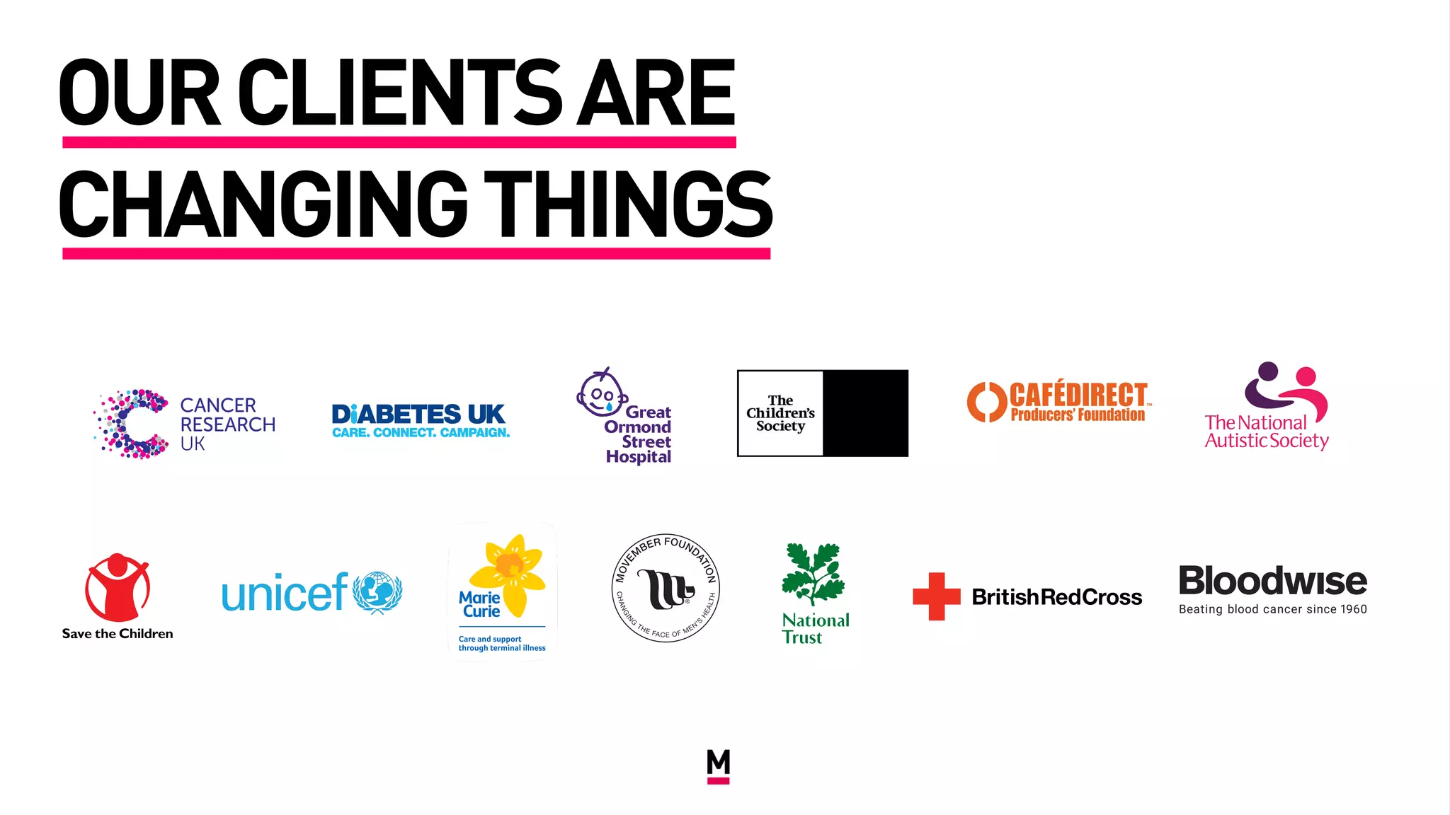 OURCLIENTSARE
CHANGINGTHINGS