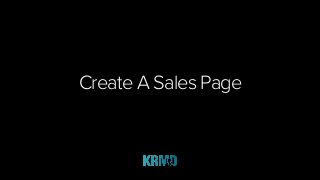 Create A Sales Page
 