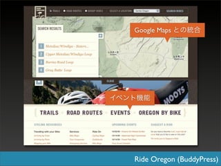 Google Maps




Ride Oregon (BuddyPress)
 