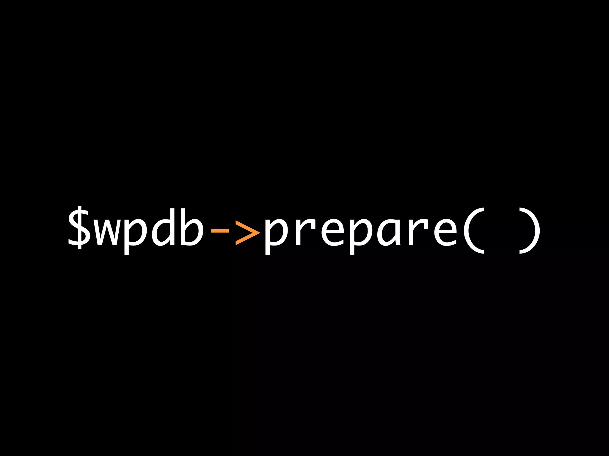 Secure Coding with WordPress - WordCamp SF 2008