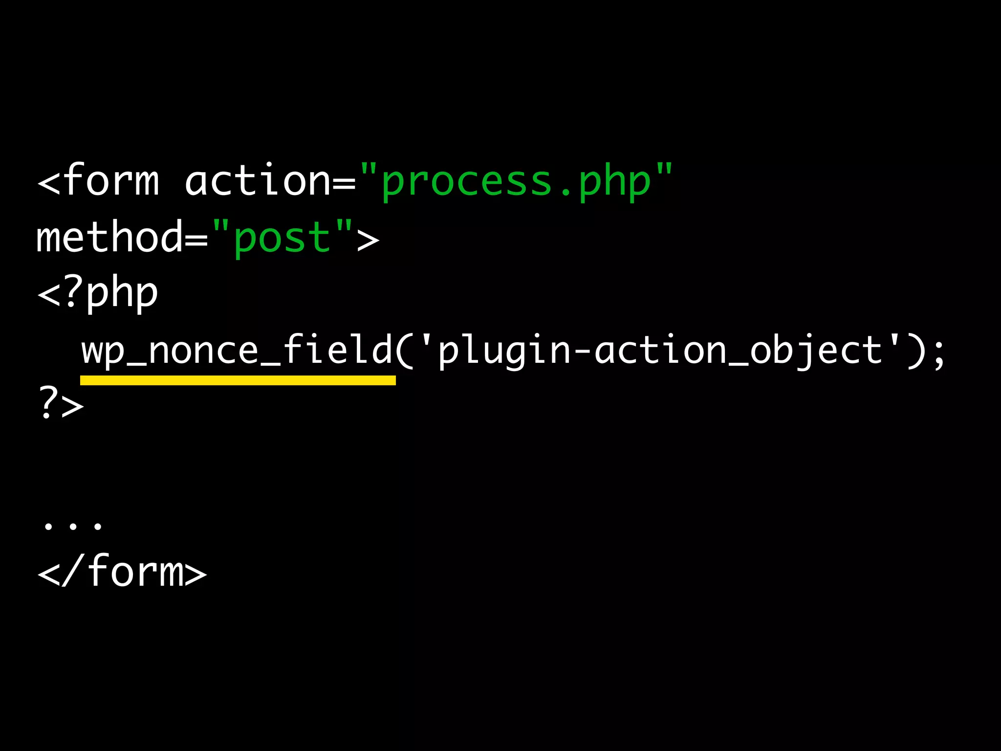 Secure Coding with WordPress - WordCamp SF 2008