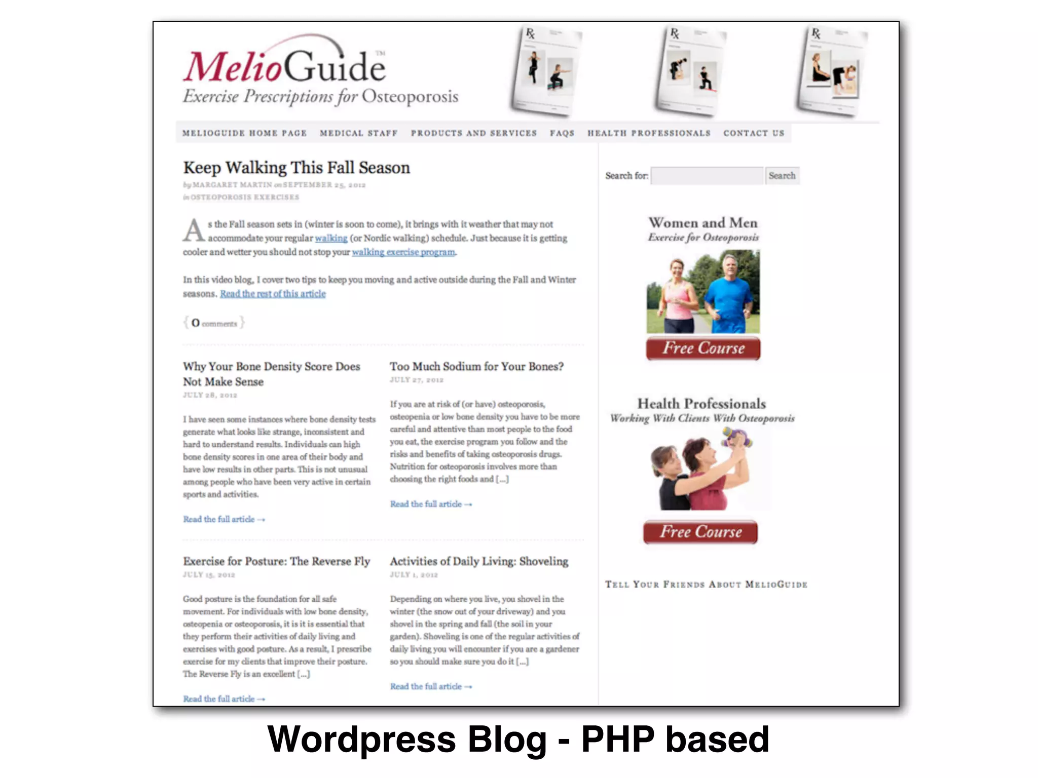 Umbraco CMS - ASPX based
Wordpress Blog - PHP based
 