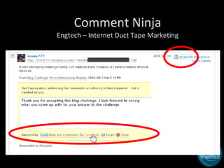 Comment Ninja Engtech – Internet Duct Tape Marketing 