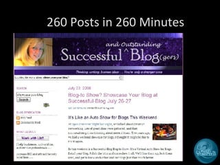 260 Posts in 260 Minutes 