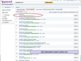 http://siteexplorer.search.yahoo.com 