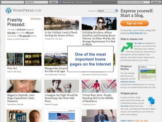 One of the most important home pages on the Internet 