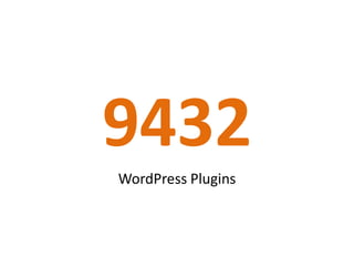 9432WordPress Plugins