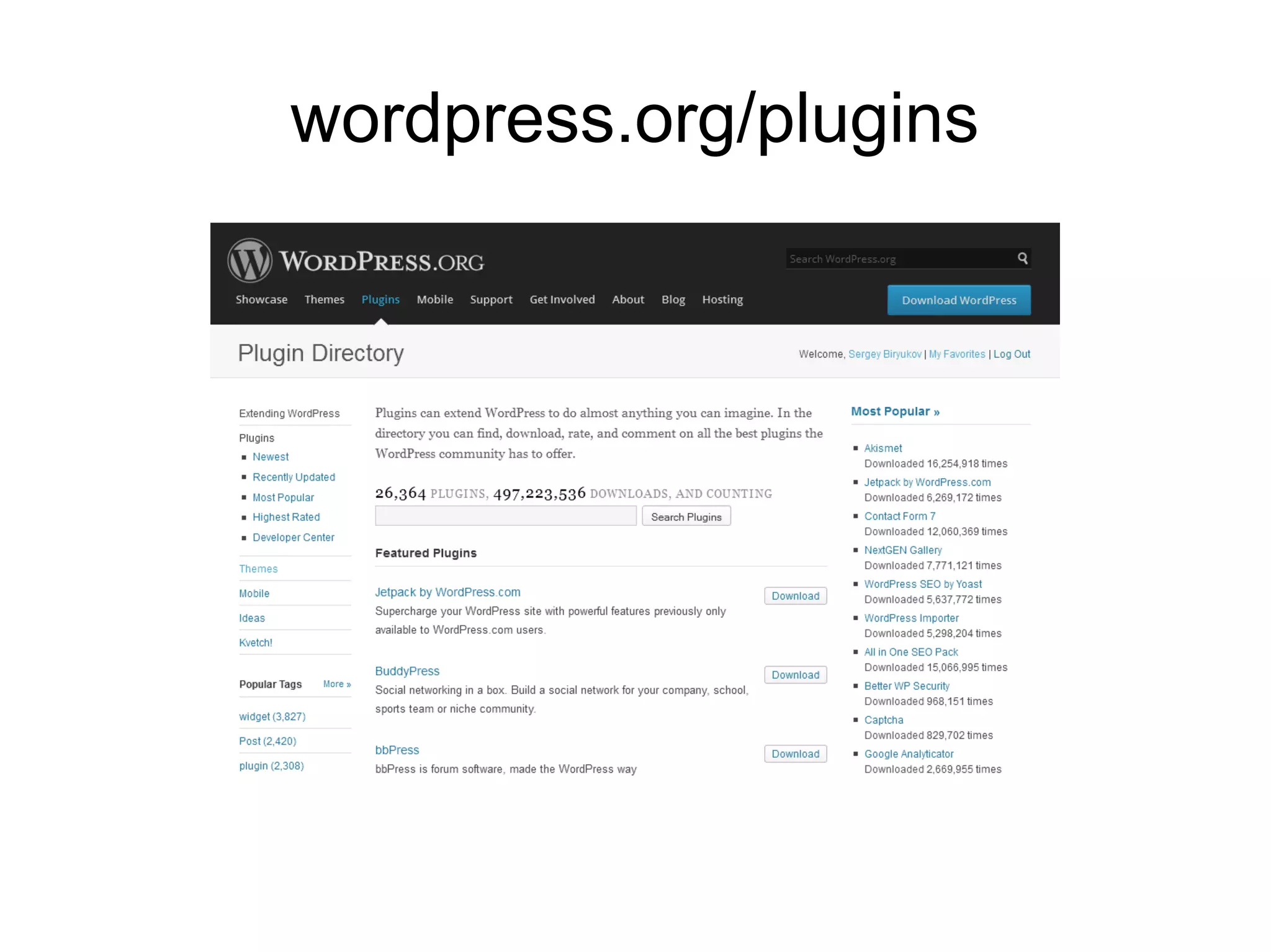 wordpress.org/plugins
 