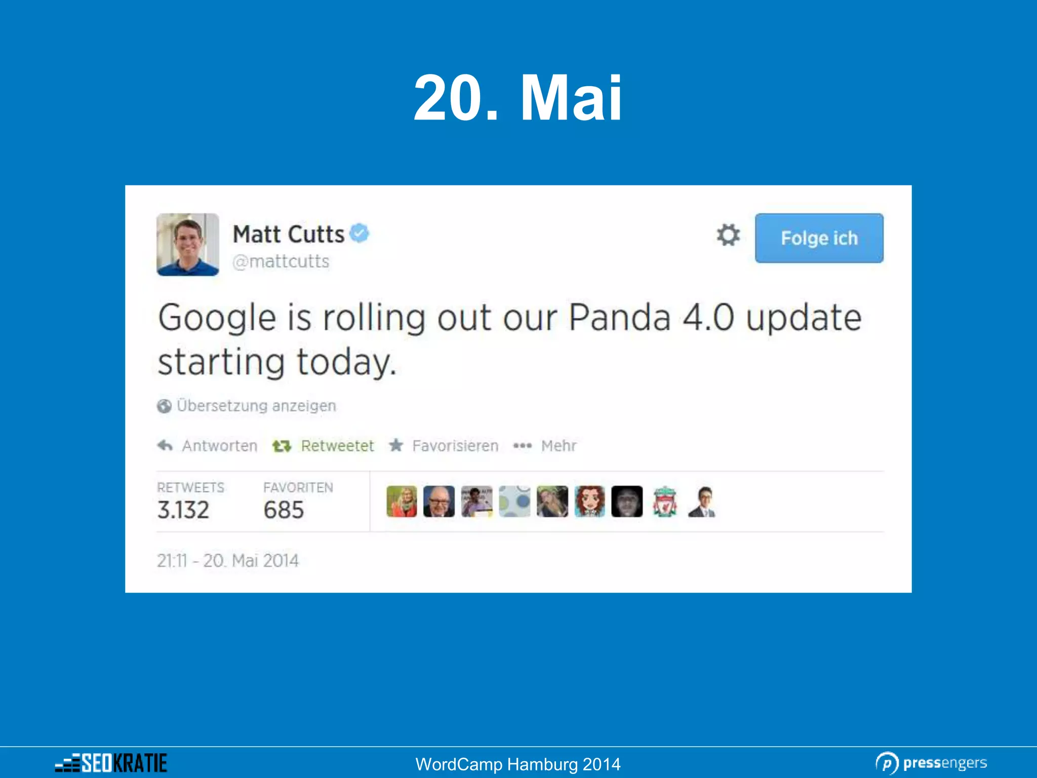 20. Mai
WordCamp Hamburg 2014
 