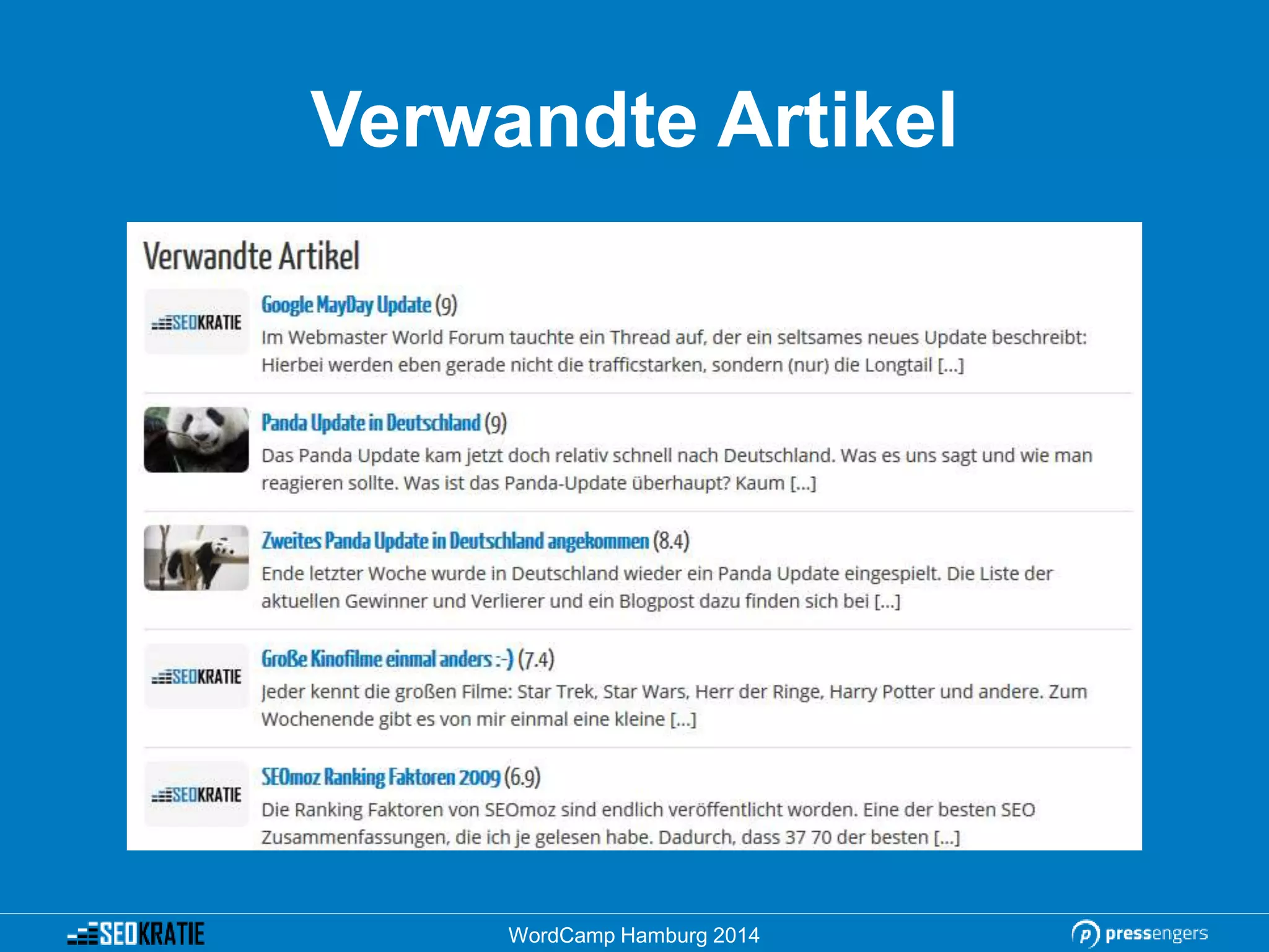 Verwandte Artikel
WordCamp Hamburg 2014
 