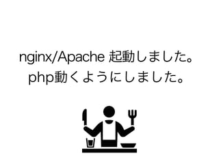 nginx/Apache Ӥޤ
phpӤ褦ˤޤ
 