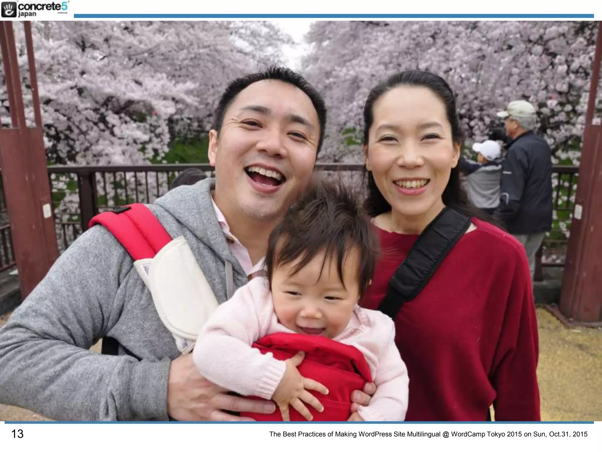 The Best Practices of Making WordPress Site Multilingual @ WordCamp Tokyo 2015 on Sun, Oct.31, 201513
 