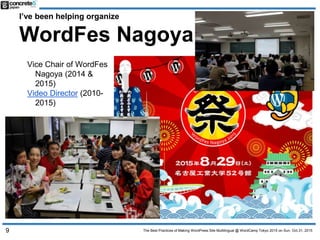 The Best Practices of Making WordPress Site Multilingual @ WordCamp Tokyo 2015 on Sun, Oct.31, 2015
I’ve been helping orga...