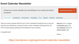 Event Calendar Newsletter
https://wordpress.org/plugins/event-calendar-newsletter/
 