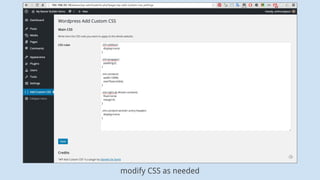 modify CSS as needed
 