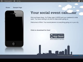 <p id="logo">
 <a href="<?php echo home_url(); ?>" rel="nofollow">
  <img src="wp-content/themes/whim/WhimLogo.png" />
 </a>
</p>
 