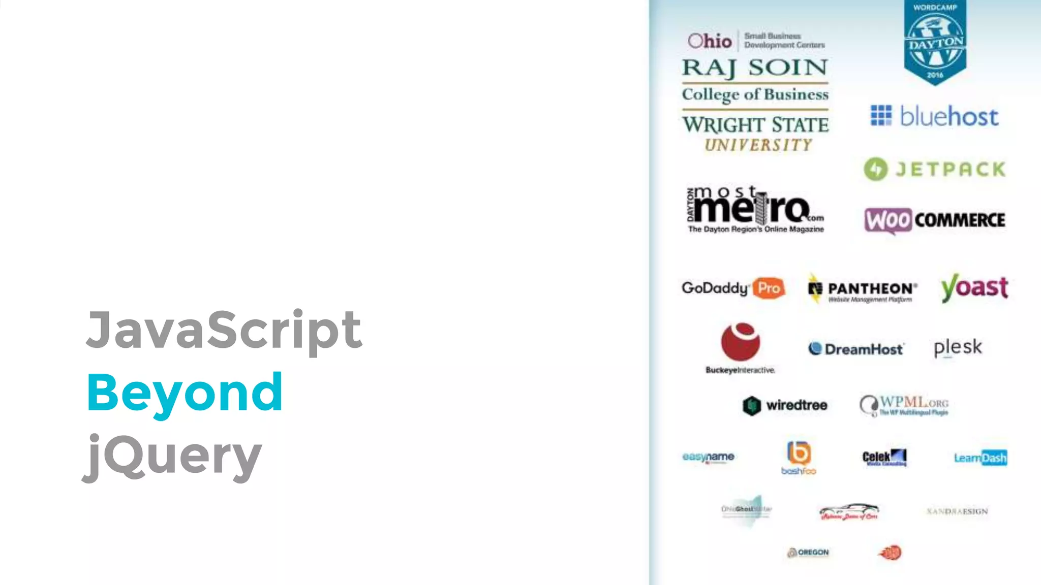 JavaScript Beyond jQuery 