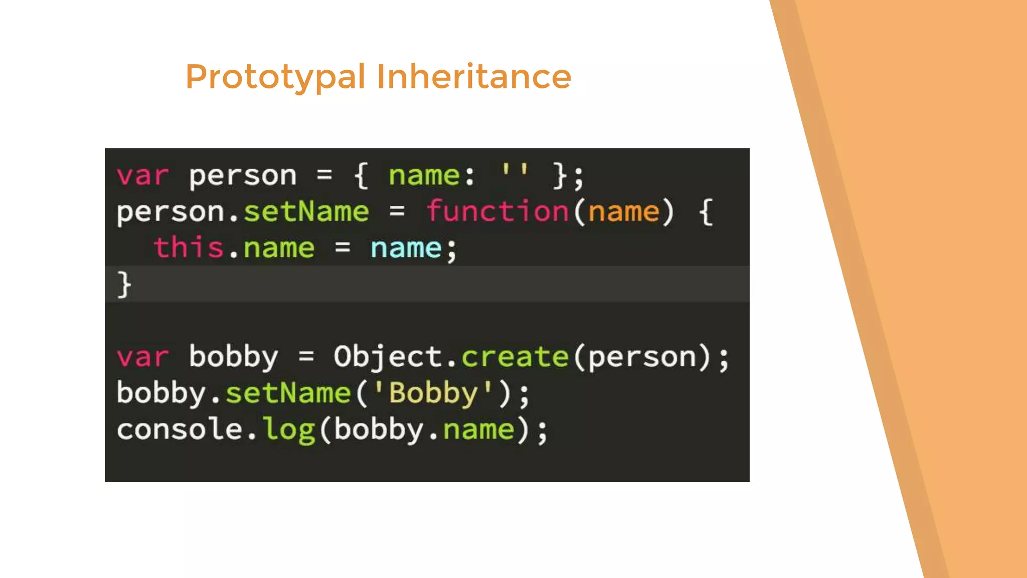 Prototypal Inheritance 