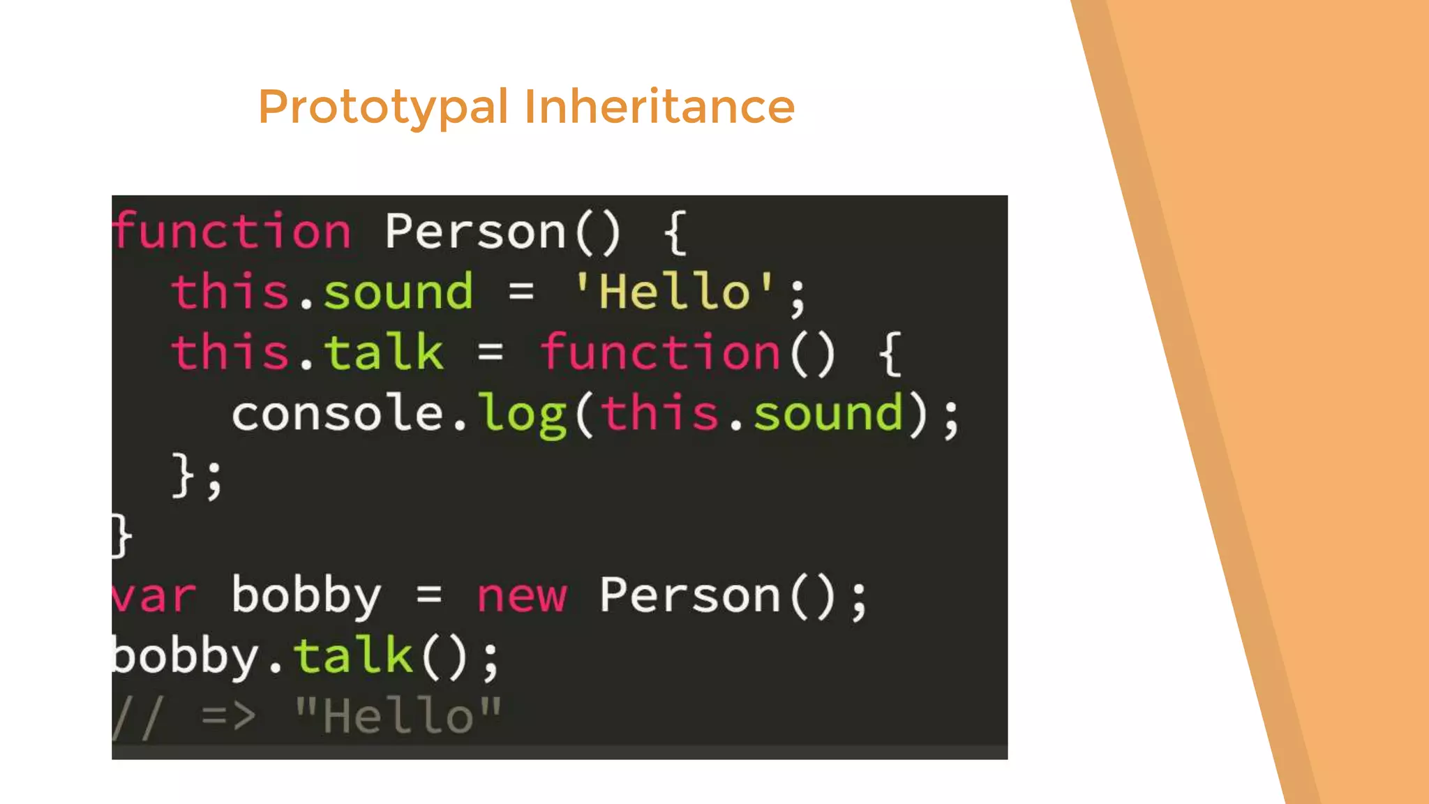 Prototypal Inheritance 
