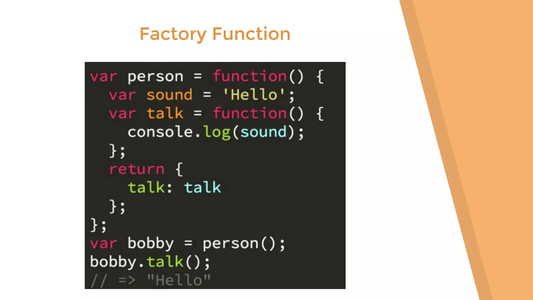 Factory Function 