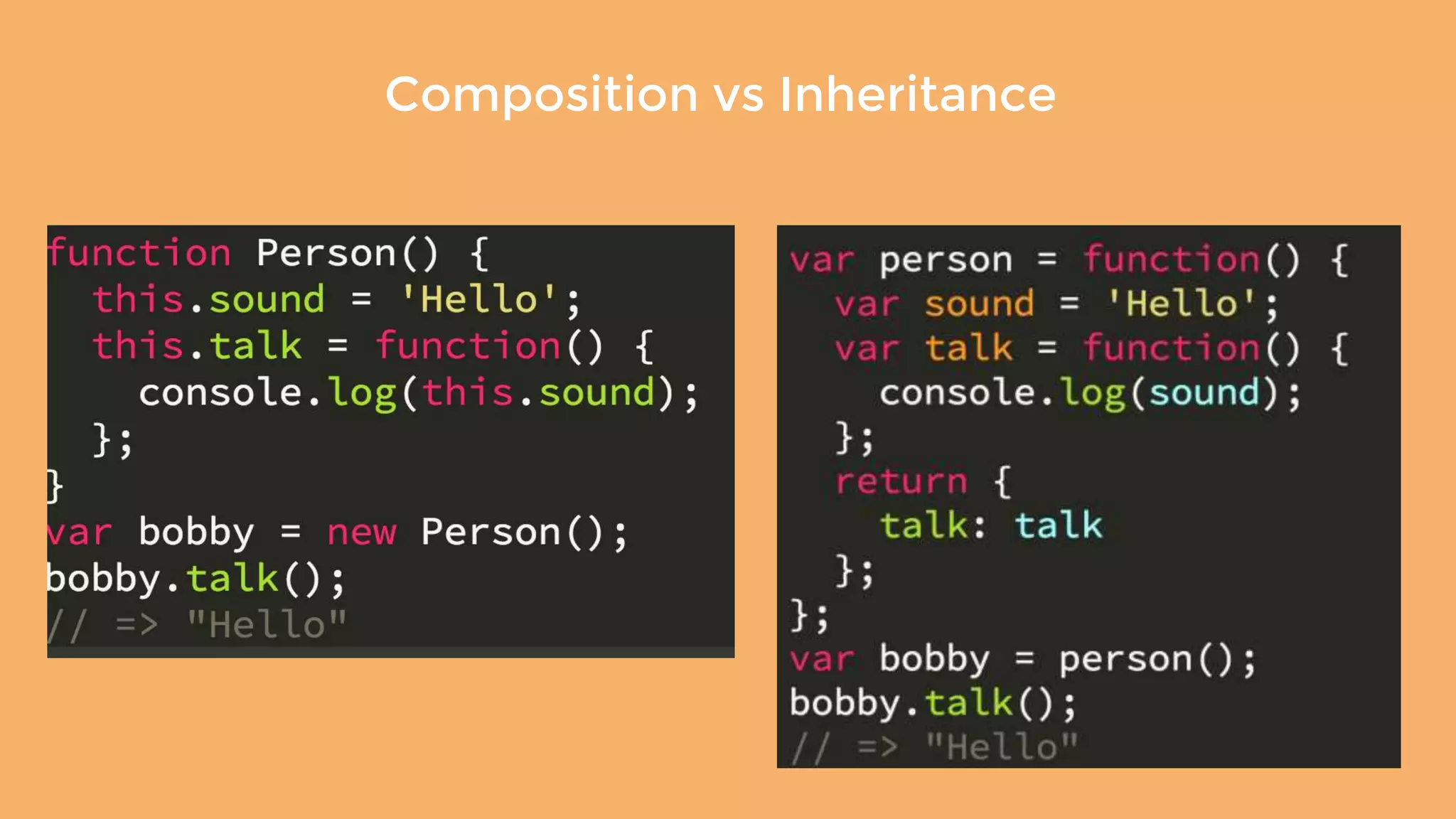 Composition vs Inheritance 