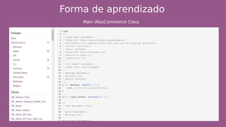 Forma de aprendizado
Main WooCommerce Class
 
