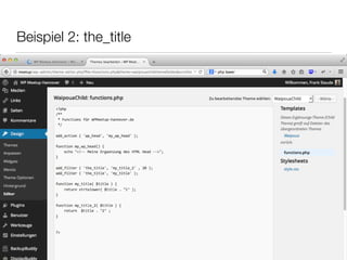 Beispiel 2: the_title
 