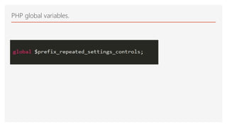 PHP global variables.
 