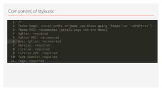 Component of style.css
 