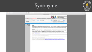 Synonyme
 