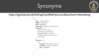 Synonyme
https://xgnd.bsz-bw.de/Anfrage?suchfeld=pica.swr&suchwort=abtreibung
 