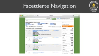 Facettierte Navigation
 