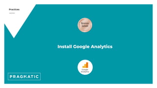 Practices
Install Google Analytics
Google
Analytics
 