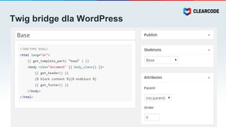 Twig bridge dla WordPress
 