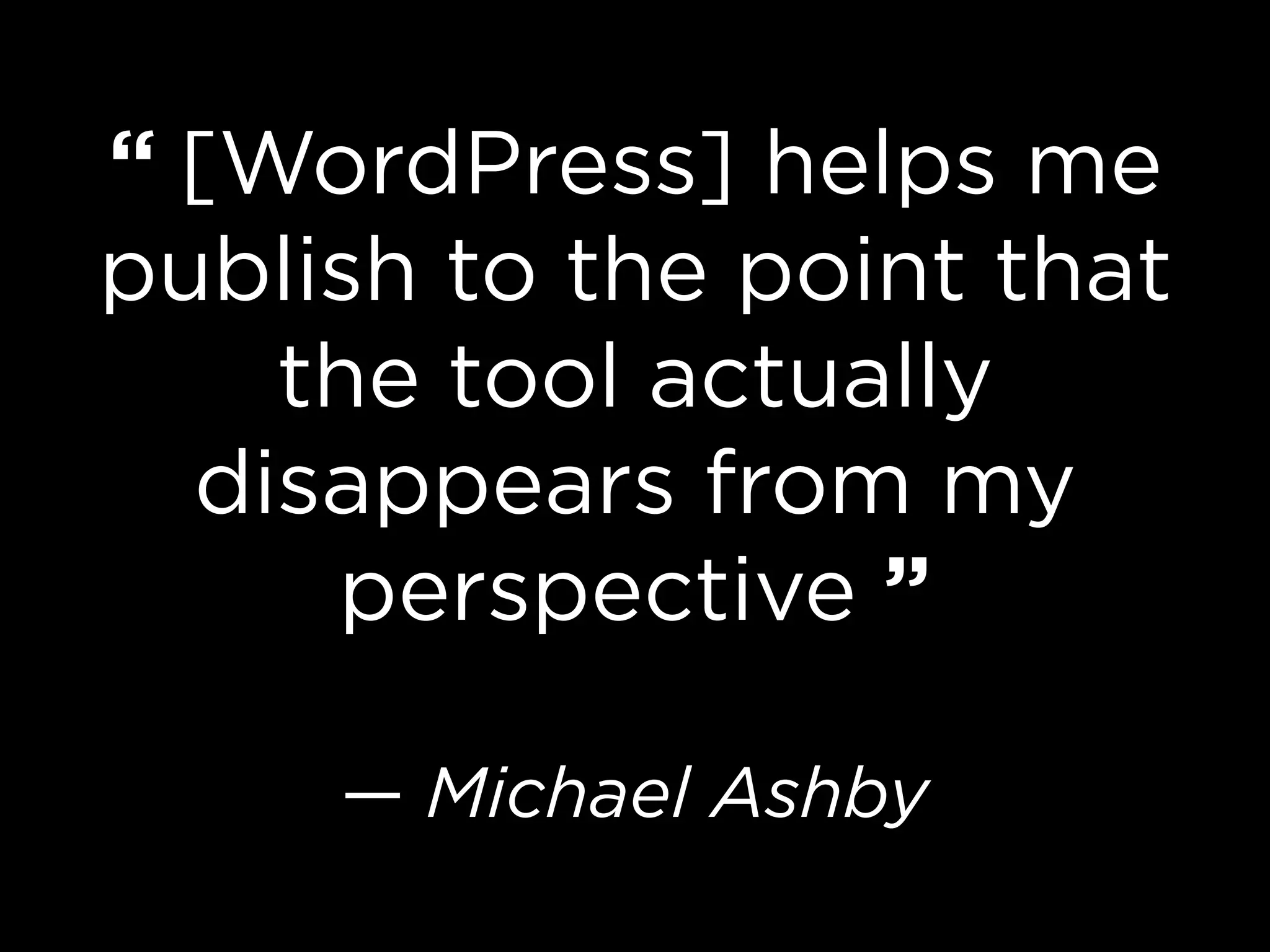 "State of the Word" at WordCamp Mid-Atlantic, by Mark Jaquith