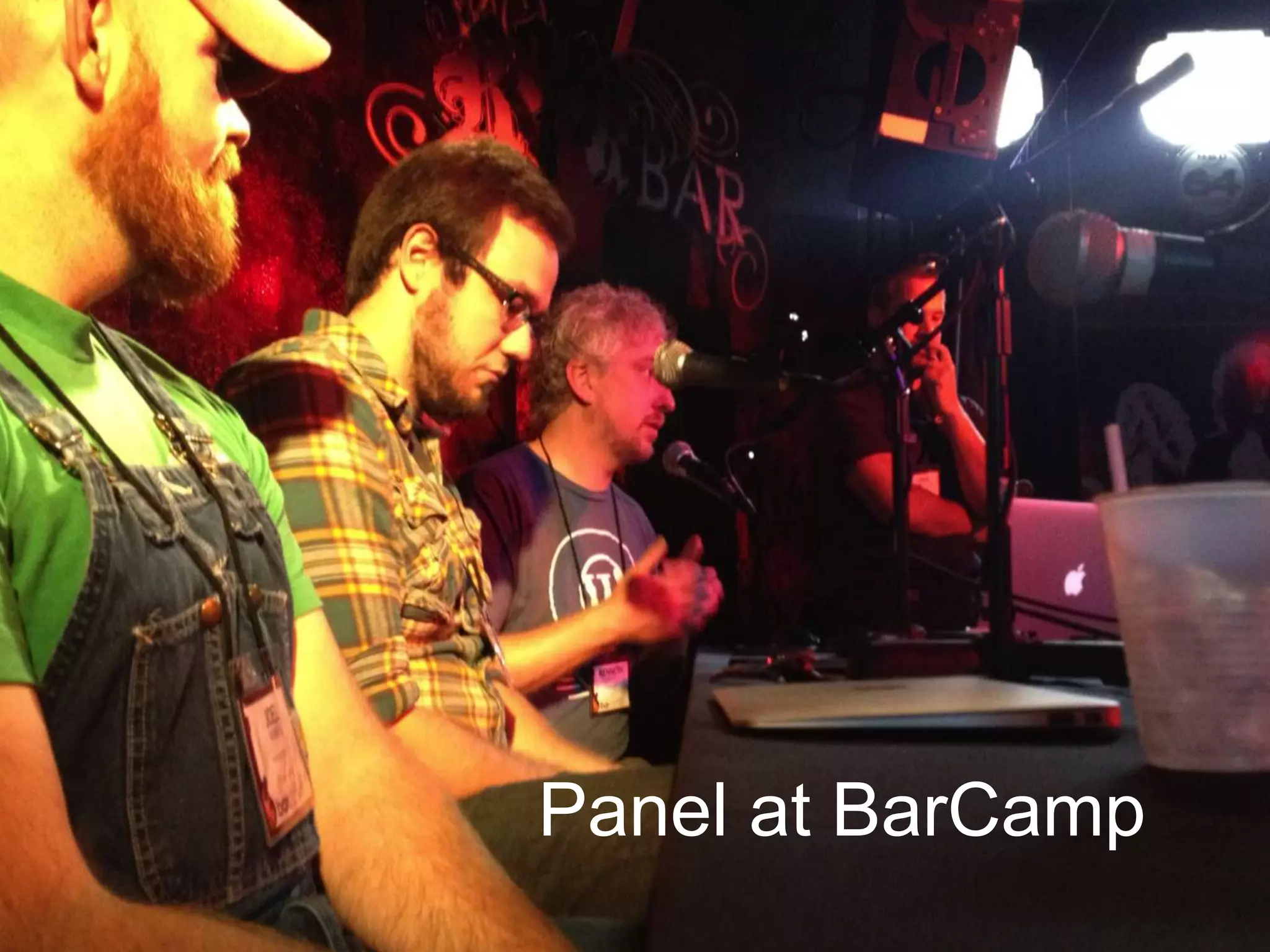 Panel at BarCamp
 