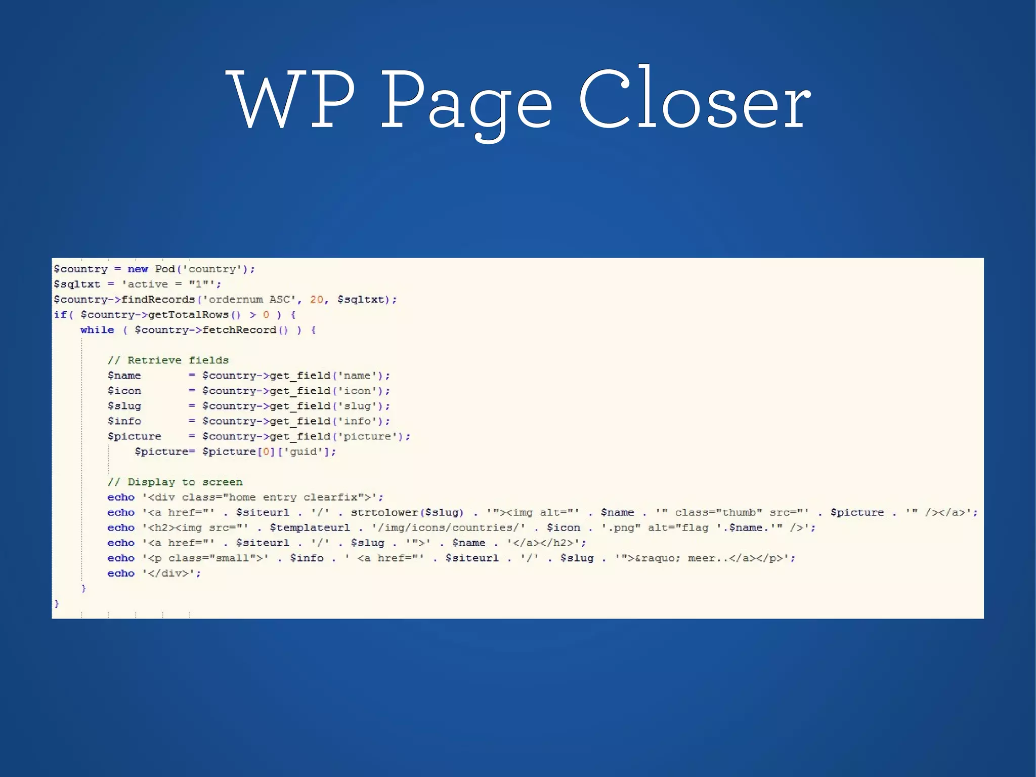 WP Page CloserWP Page Closer
 